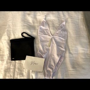 White One Piece Swimsuit NWT